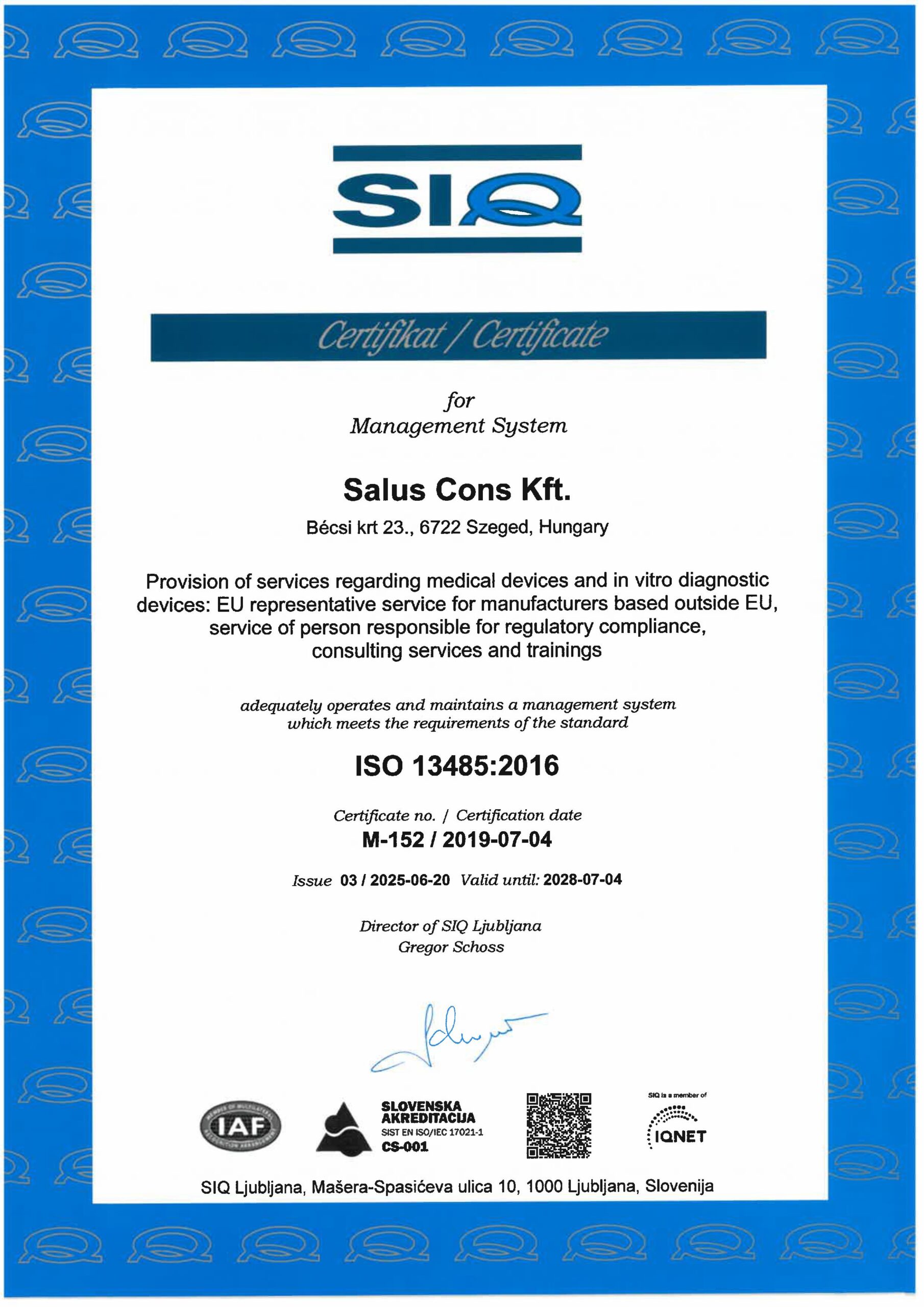 Certificates